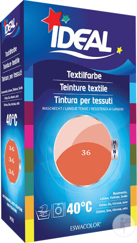 Ideal Mini Textilfarbe No36 Korall 40ml+50g