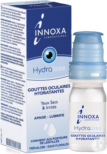 Innoxa Feuchtigkeitsspendende Augentropfen Farblose Formel Tropfflasche 10ml