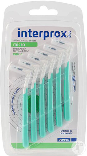 Interprox Plus Micro Interdentalbürsten Grün 6 Stück