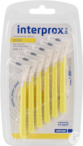 Interprox Plus Mini Interdentalbürsten Gelb 6 Stück