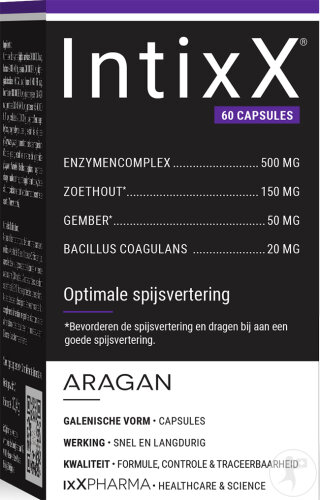 ixX Pharma IntixX Verdauung Enzyme Süßholz Ingwer & Probiotika 60 Kapseln