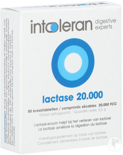 Lactase Kautablette 20.000 FCC 50 Stück