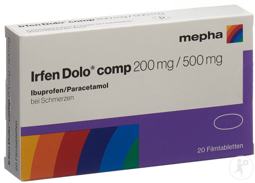 Irfen Dolo Comp 200mg/500mg 20 Filmtabletten