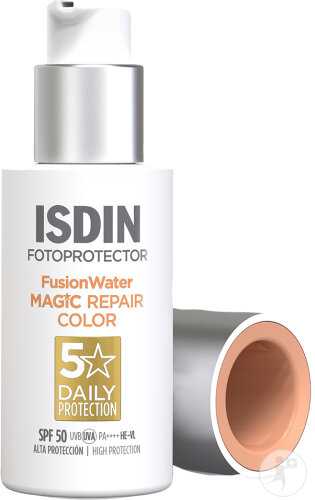 Isdin Foto Ultra Magic Repair Color SPF50 Pumpflasche 50ml