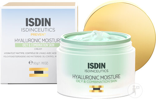 Isdin Hyaluronic Moisture Fettige Haut Und Mischhaut Tiegel 50g