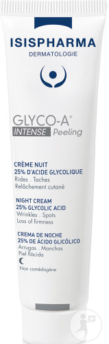 Isispharma Dermatologie Glyco-A Intense Peeling Nachtcreme 25% Glykolsäure Tube 30ml