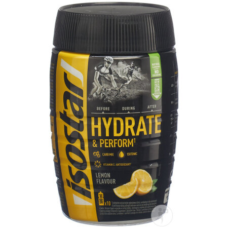 Isostar Hydrate & Perform Puder Lemon Dose 400g