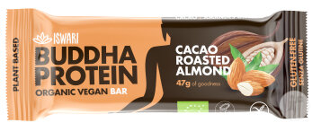 Iswari Buddha Protein-Riegel Kakao Und Geröstete Mandeln 47g