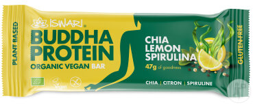 Iswari Buddha Protein-Riegel Chia Zitrone Und Spirulina 47g