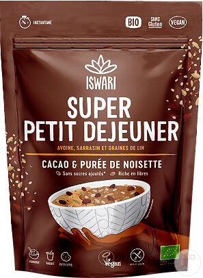 Iswari Super Frühstück Kakao Und Haselnussmus Beutel 360g