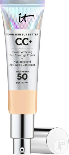 IT Cosmetics Your Skin But Better CC+ Creme Und Anti-Aging Concealer LSF50+ Light Med Pumptube 32ml