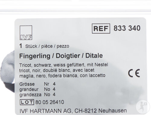 Ivf Fingerling Tricot Größe 4 Schwarz 1 Stück