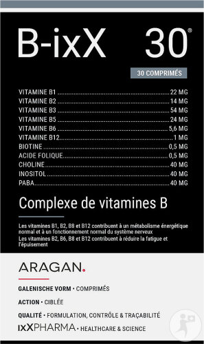ixX Pharma B-ixX Vitamin B Komplex Energie Müdigkeit & Nervensystem 30 Tabletten