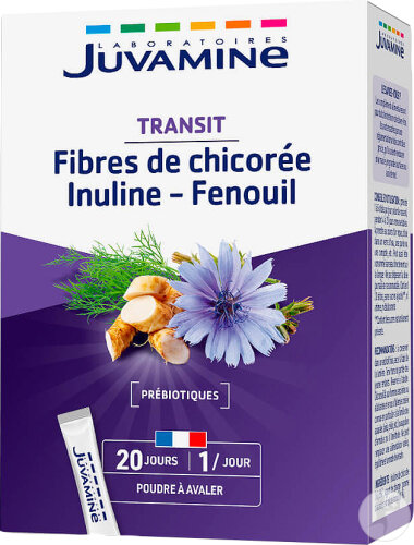 itle Juvamine Chicorée-Fasern Inulin Fenchel Leichte Verdauung 20 Sticks