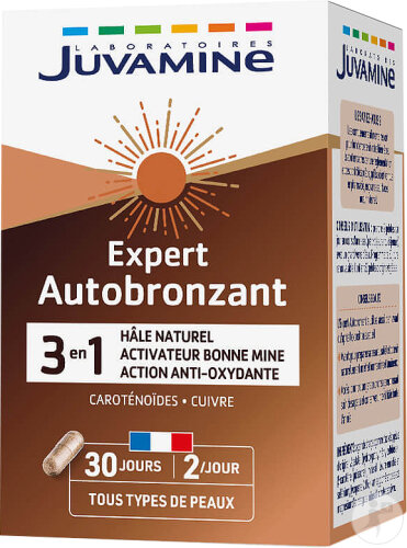 Juvamine Expert Selbstbräuner 3in1 Natürliche Bräune 60 Kapseln