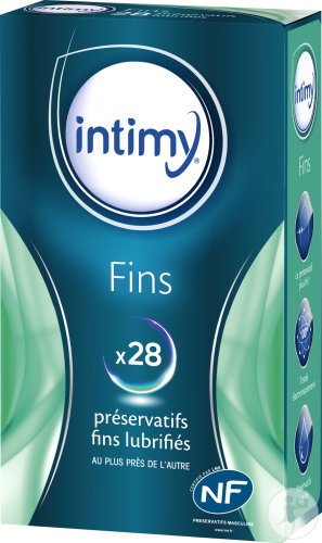 Intimy Fins Dünne Geschmierte Kondome Näher Beieinander 28 Stück