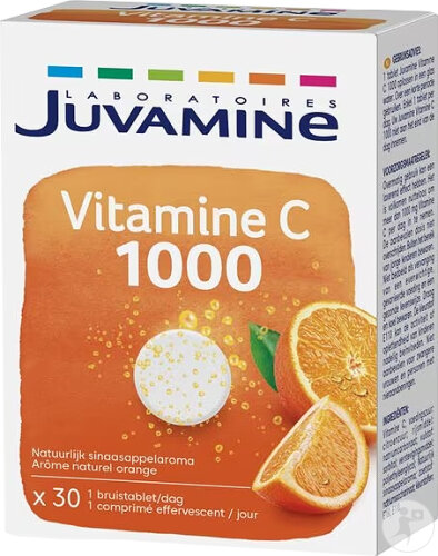 Juvamine Vitamin C 1000mg Orangengeschmack 30 Brausetabletten
