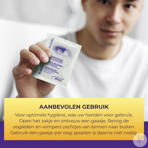 Kamillosan Ofta Demodex Ophthalmische Tücher Periokulare Hygiene Erwachsene/Kinder 28 Stück-3