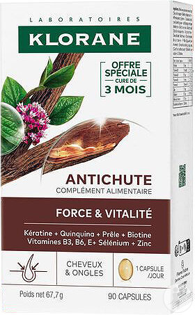 Klorane Anti-Haarausfall Kraft Und Vitalität 90 Kapseln