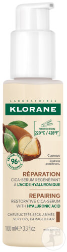 Klorane Cupuaçu Bio Cica-Serum Reparatur Hitzeschutz Sehr Trockenes Beschädigtes Haar 100ml