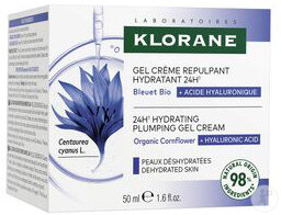 Klorane Feuchtigkeitsspendende Aufpolsternde Gel-Creme 24h Mit Bio-Kornblume & Hyaluronsäure 50ml