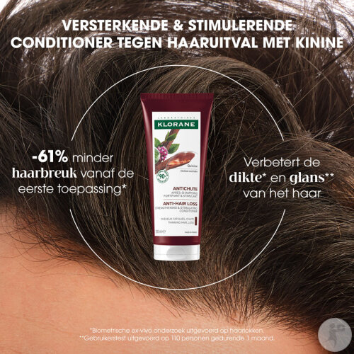 Klorane Chinin & Bio-Edelweiß Pflegespülung Stärkend & Anregend Gegen Haarausfall 50ml-8