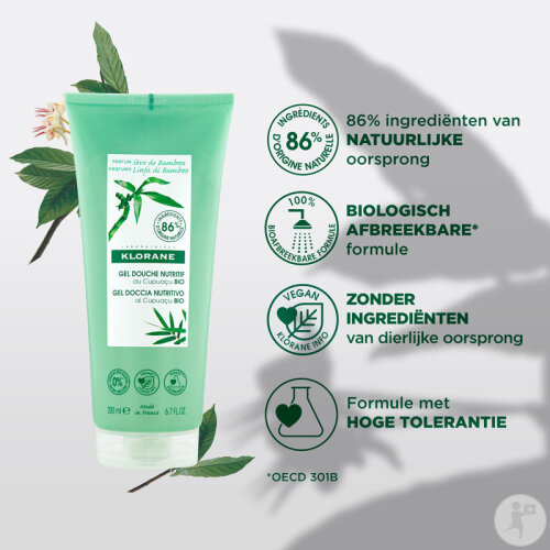 Klorane Bio-Cupuau Duschgel Nhrend Bambussaft Reinigt & Spendet  Feuchtigkeit 200ml | Apo24