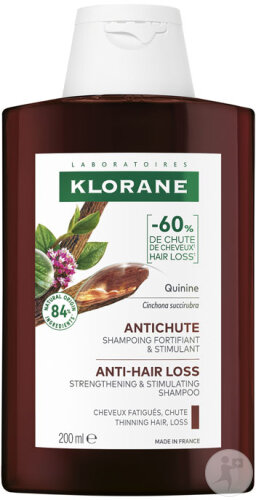 Klorane Chinin & Bio-Edelweiß Shampoo Stärkend & Belebend Gegen Haarausfall 200ml