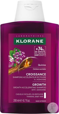 Klorane Wachstumsshampoo Mit Chinin Flakon 200ml