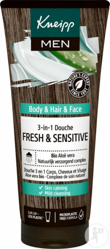 Kneipp Frisch & Sensitiv 3in1 Dusche Haut Haare Und Gesicht Bio Aloe Vera Tube 200ml