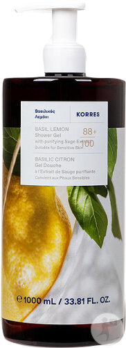 Korres KB Basil Lemon Duschgel 1l