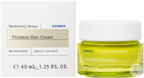 Korres Santorinische Traube Creme Gegen Erweiterte Poren Tiegel 40ml