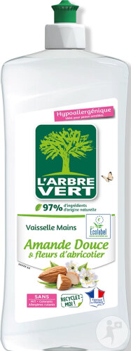 L'Arbre Vert Handgeschirrspülmittel Süßmandel Und Aprikosenblüte Flasche 750ml