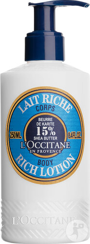 L'Occitane Sheabutter Reichhaltige Körperlotion Pumpflasche 250ml