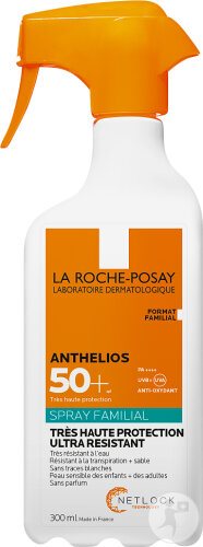 La Roche-Posay Anthelios Familien-Spray Sehr Hoher Schutz Ultra Resistent SPF50+ 300ml