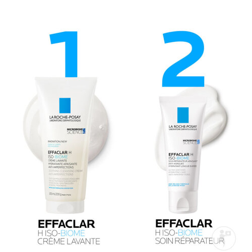 La Roche-Posay Effaclar H Iso-Biome Feuchtigkeitsspendende Beruhigende Reinigungsceme 200ml-4
