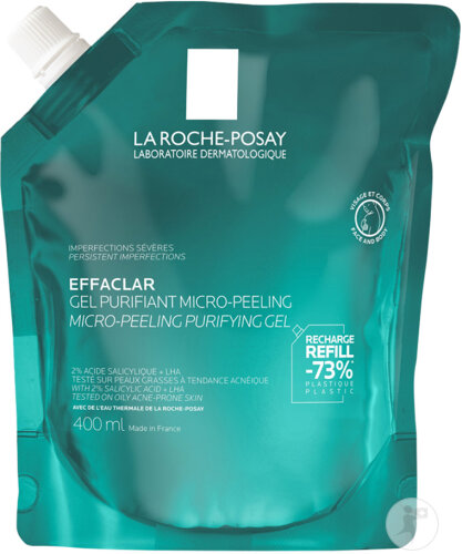 La Roche-Posay Effaclar Reinigendes Mikro-Peeling Gel Eco-Nachfüllpack 400ml