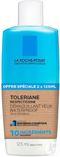 La Roche-Posay Toleriane Respectissime Waterproof Augen Make-Up Entferner 2x125ml