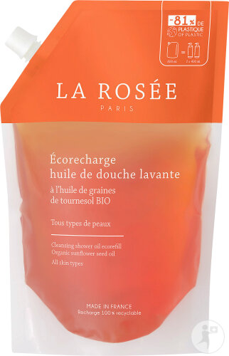 La Rosée Nachfüll-Duschöl Reinigend Sonnenblumenöl Bio 800ml