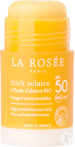 La Rosée Sonnenschutz-Stick Mit Aprikosenöl Bio LSF50 Gesicht Und Empfindliche Bereiche Stick 15ml