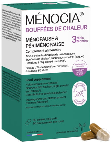 Laboratoire CCD Ménocia Hitzewallungen 3 Monaten 90 Kapseln