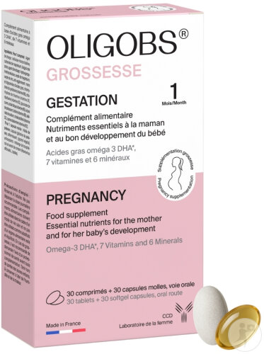 Laboratoire CCD Oligobs Schwangerschaft 1 Monat 30 Tabletten + 30 Kapseln