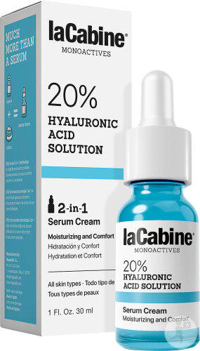 LaCabine Monoactives 20% Hyaluronic Acid Solution Serum-Creme Tropfflasche 30ml