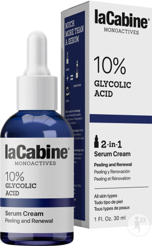 LaCabine Monoactives 10% Glykolsäure 2in1 Serum Creme Alle Hauttypen 30ml