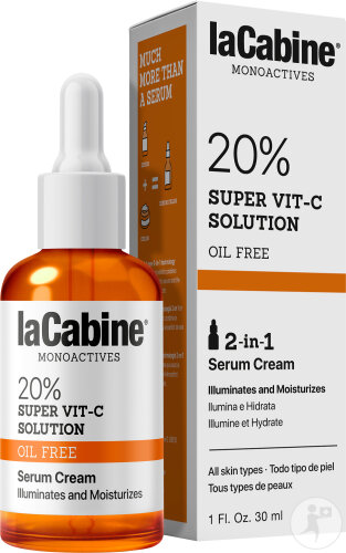 LaCabine Monoactives 20% Super Vit-C Solution 2in1 Serum Creme Alle Hauttypen 30ml