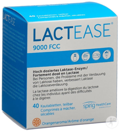 Lactease 9000 FCC Kautabletten Teilbar 40 Stück 