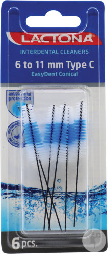 Lactona Easydent Interdentalbürsten Typ C 6-11mm 6 Stück 