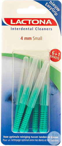 Lactona EasyGrip Interdentalbürsten Größe 4mm Small 7 Stück