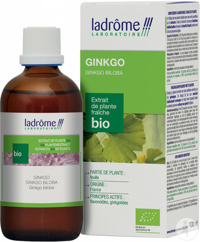 Ladrôme Ginkgo Biloba Pflanzenextrakt Bio Flasche 100ml