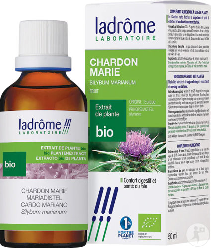 Ladrôme Mariendistel Pflanzenextrakt Bio Flasche 50ml